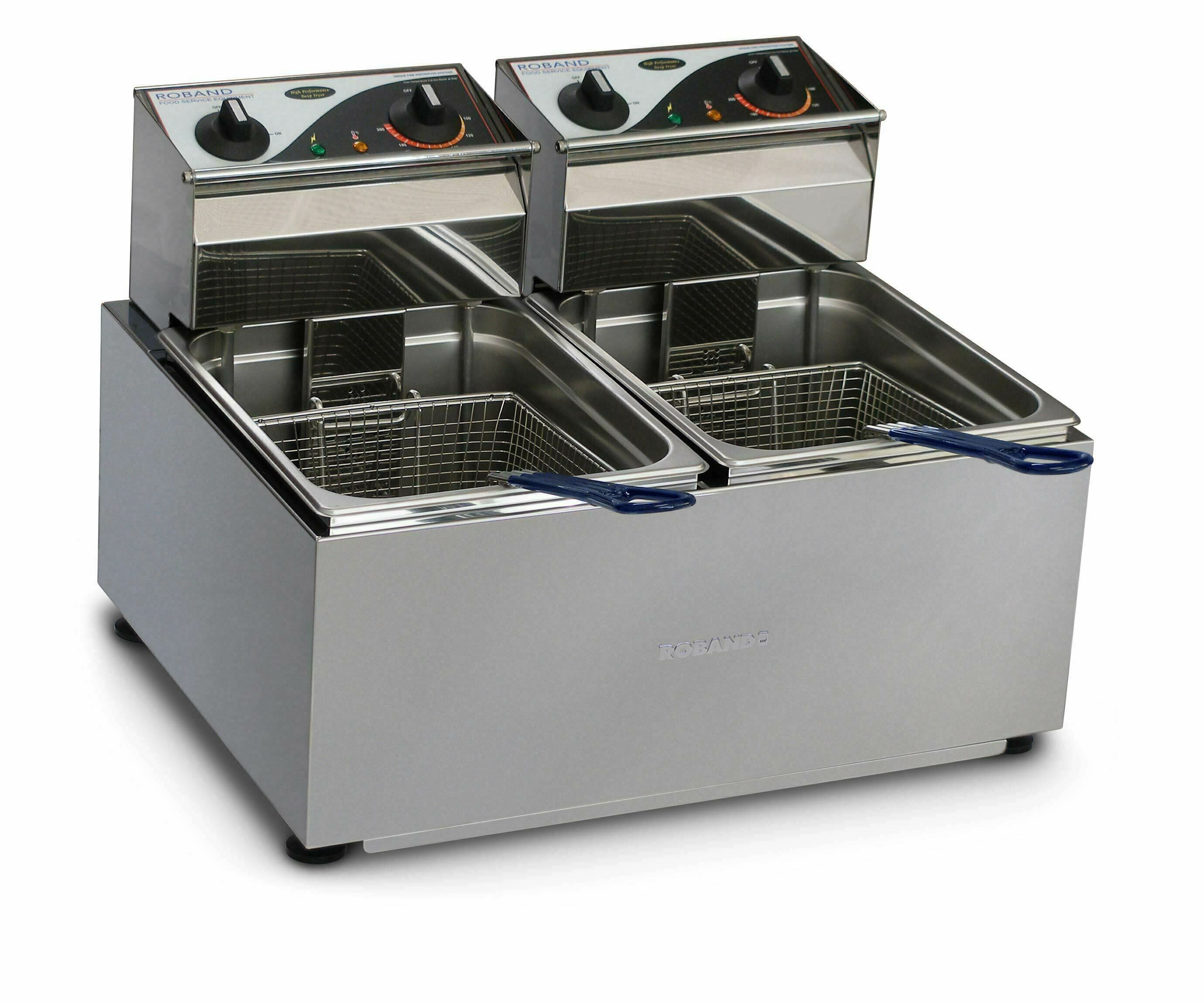 Roband Double Pan Fryer 2 x 8lt - F28