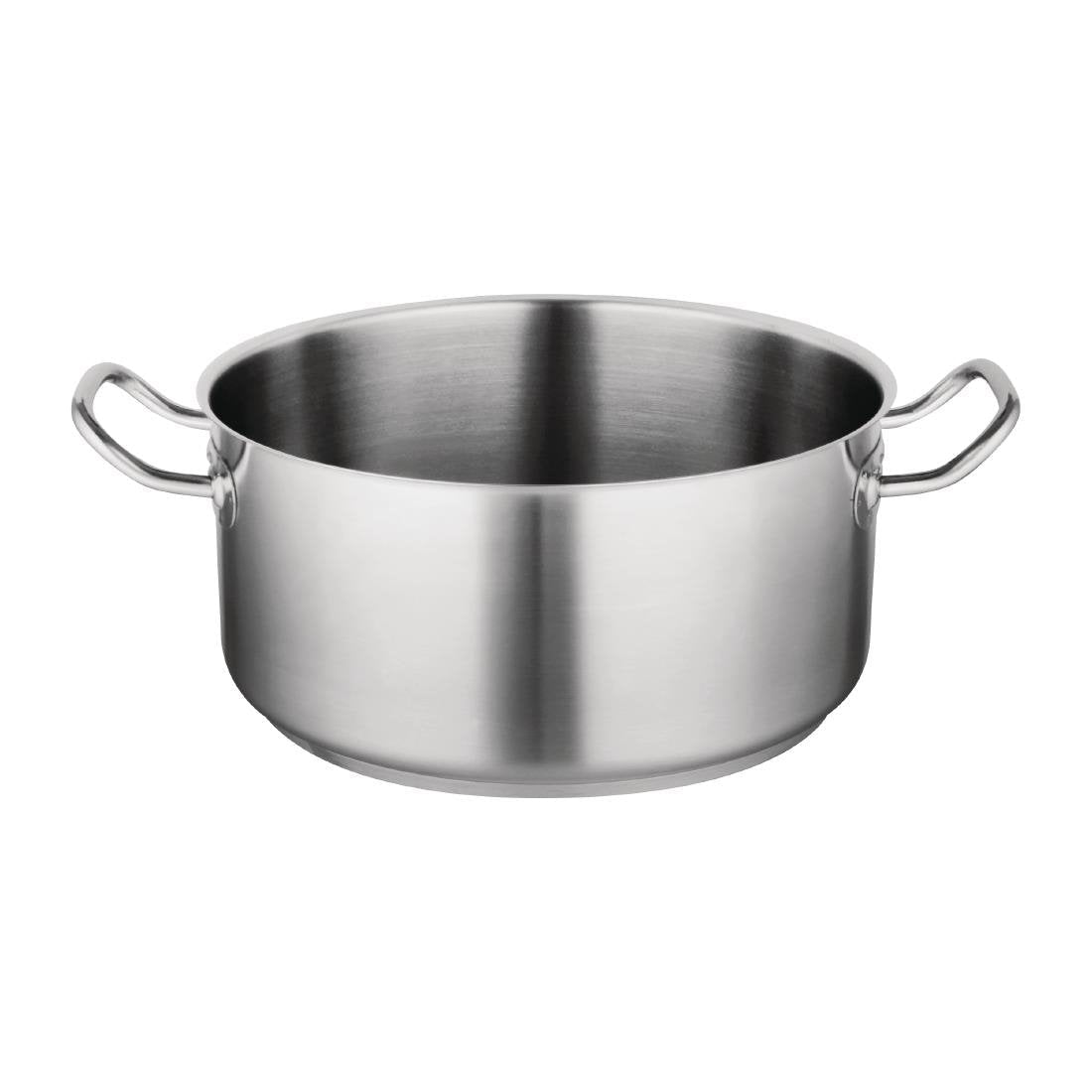 Vogue Stainless Steel Casserole Pan 13Ltr - T187