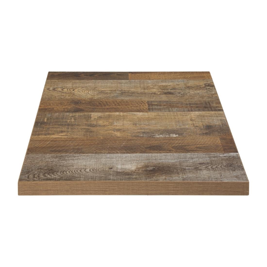 Bolero Pre-Drilled Square Table Top Urban Dark 700mm - DR823