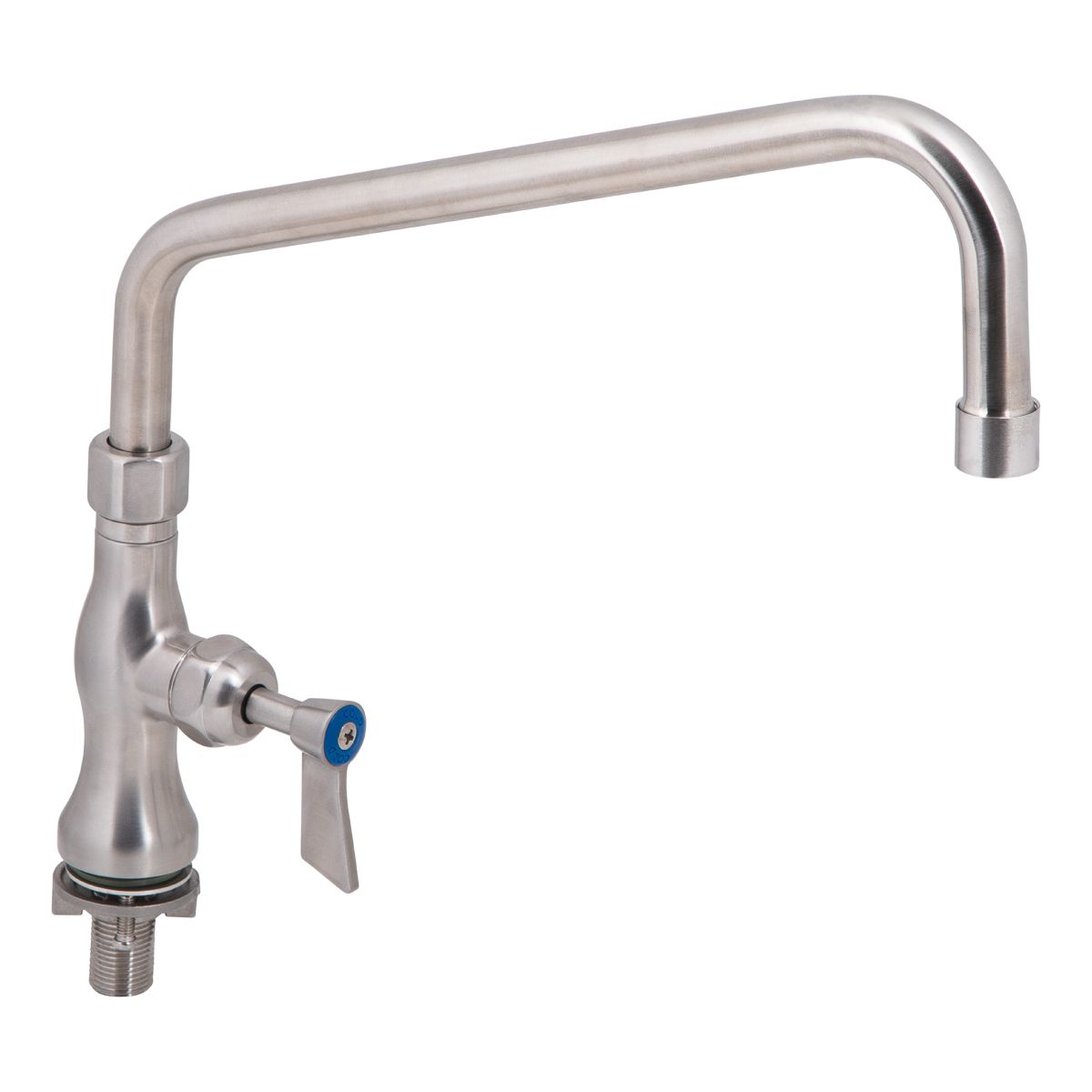 Stainless Steel Single Bench Mount Tap Body with 12" Spout - T-3MSH12