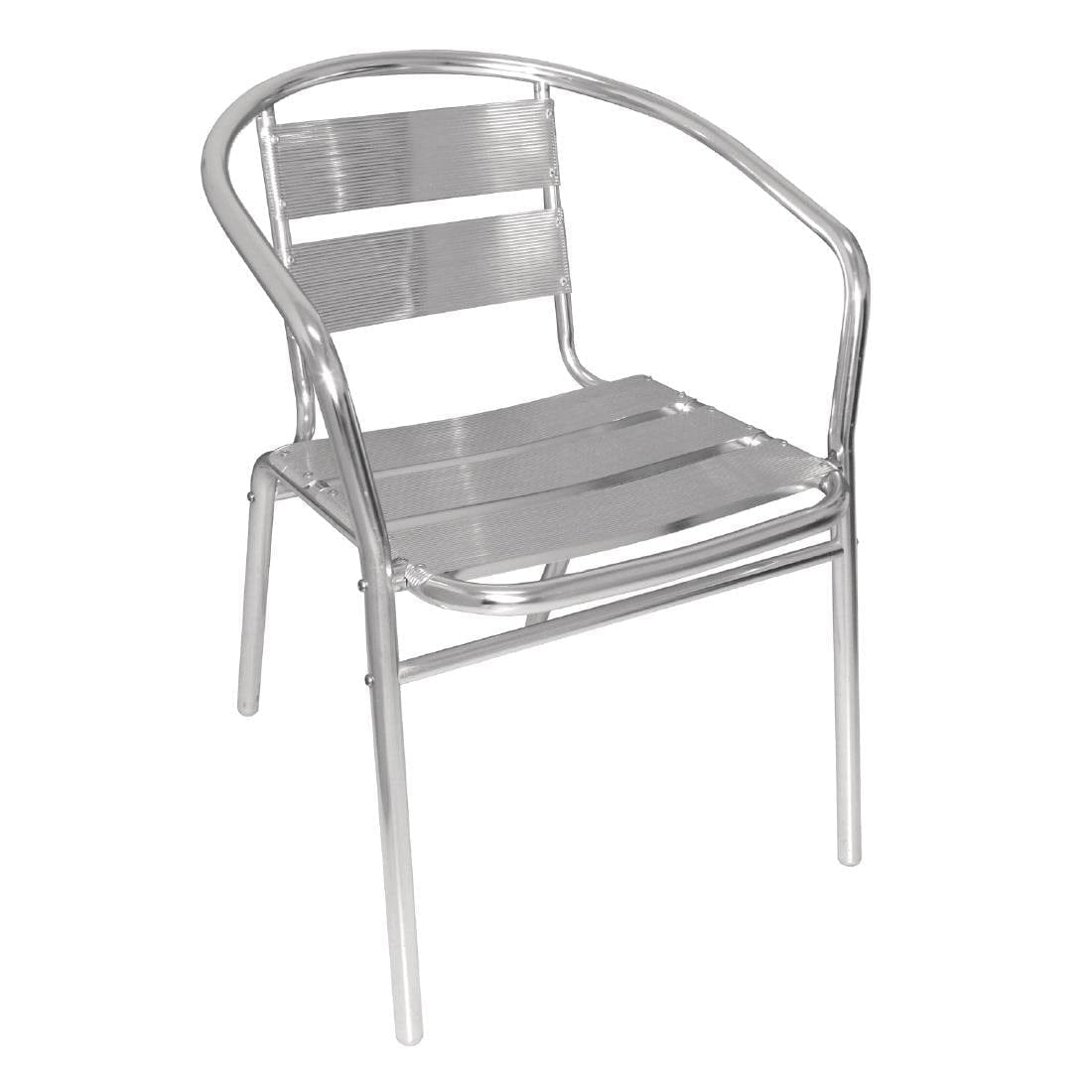 Bolero Aluminium Stacking Chairs 735mm - U419