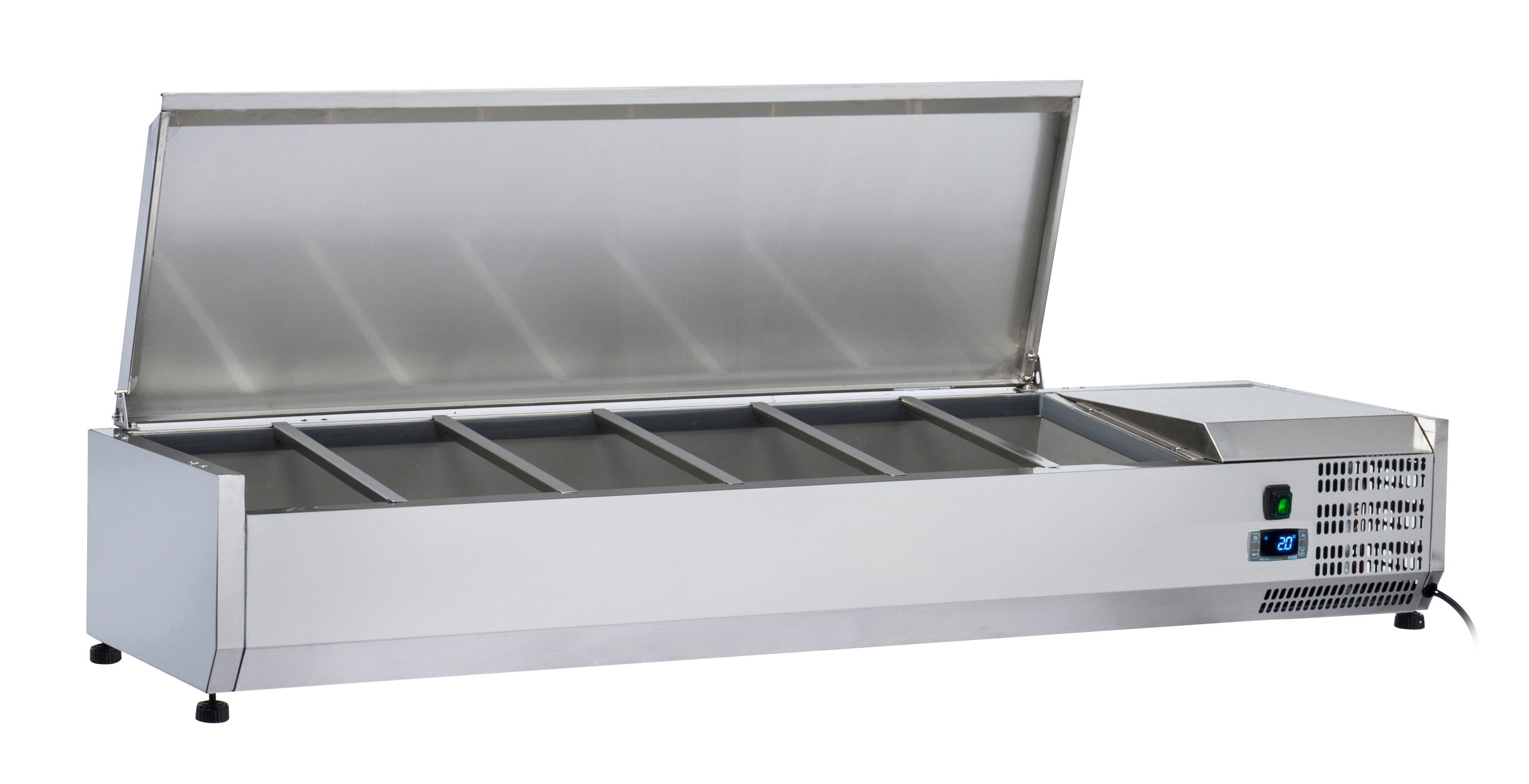 Anvil 1200 Stainless Steel Lid Refrigerated Ingredient Well - VRX1200S