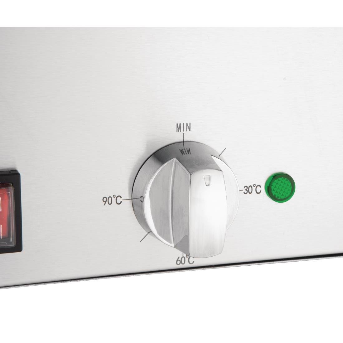 Apuro Bain-Marie with Pans 2x1/3 & 2x1/6 Pans 150mm Deep Inc Lids - FT691-A