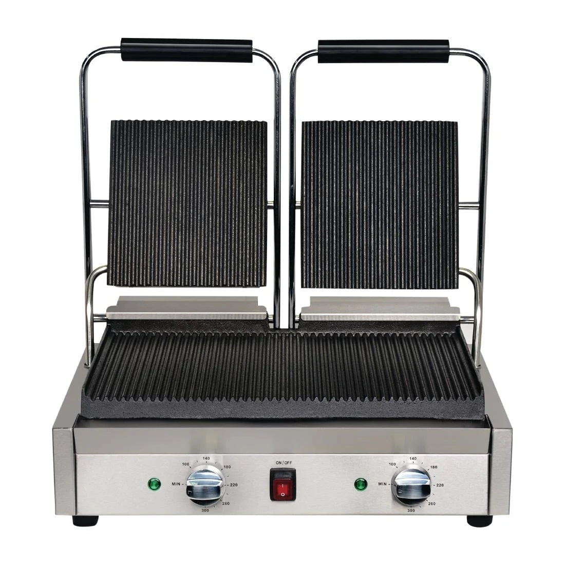 Apuro Bistro Double Ribbed Contact Grill - DY994-A