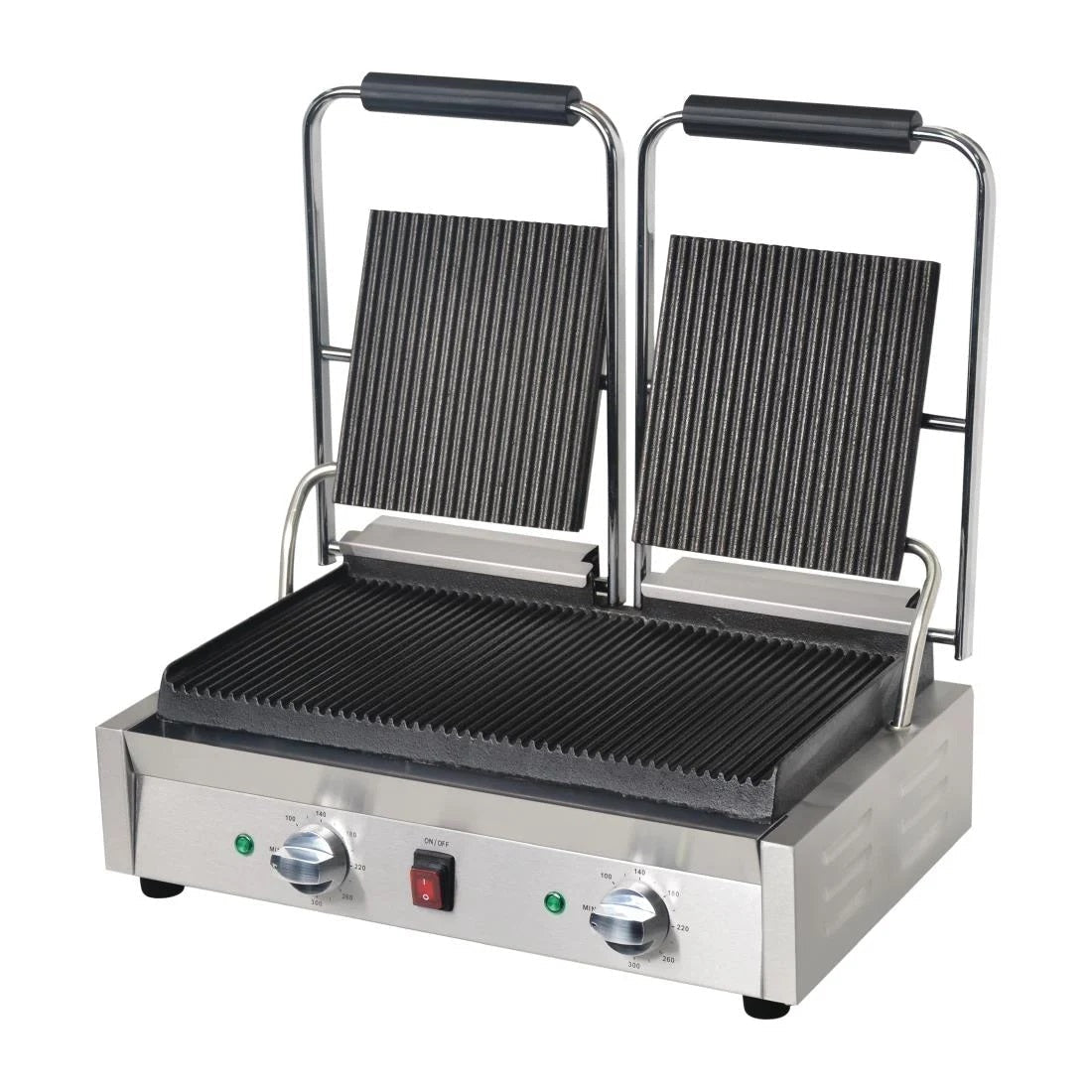 Apuro Bistro Double Ribbed Contact Grill - DY994-A