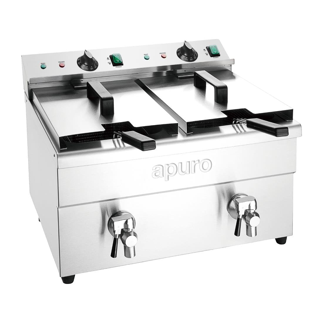Apuro Double Induction Fryer - 2x3kW - CT012-A
