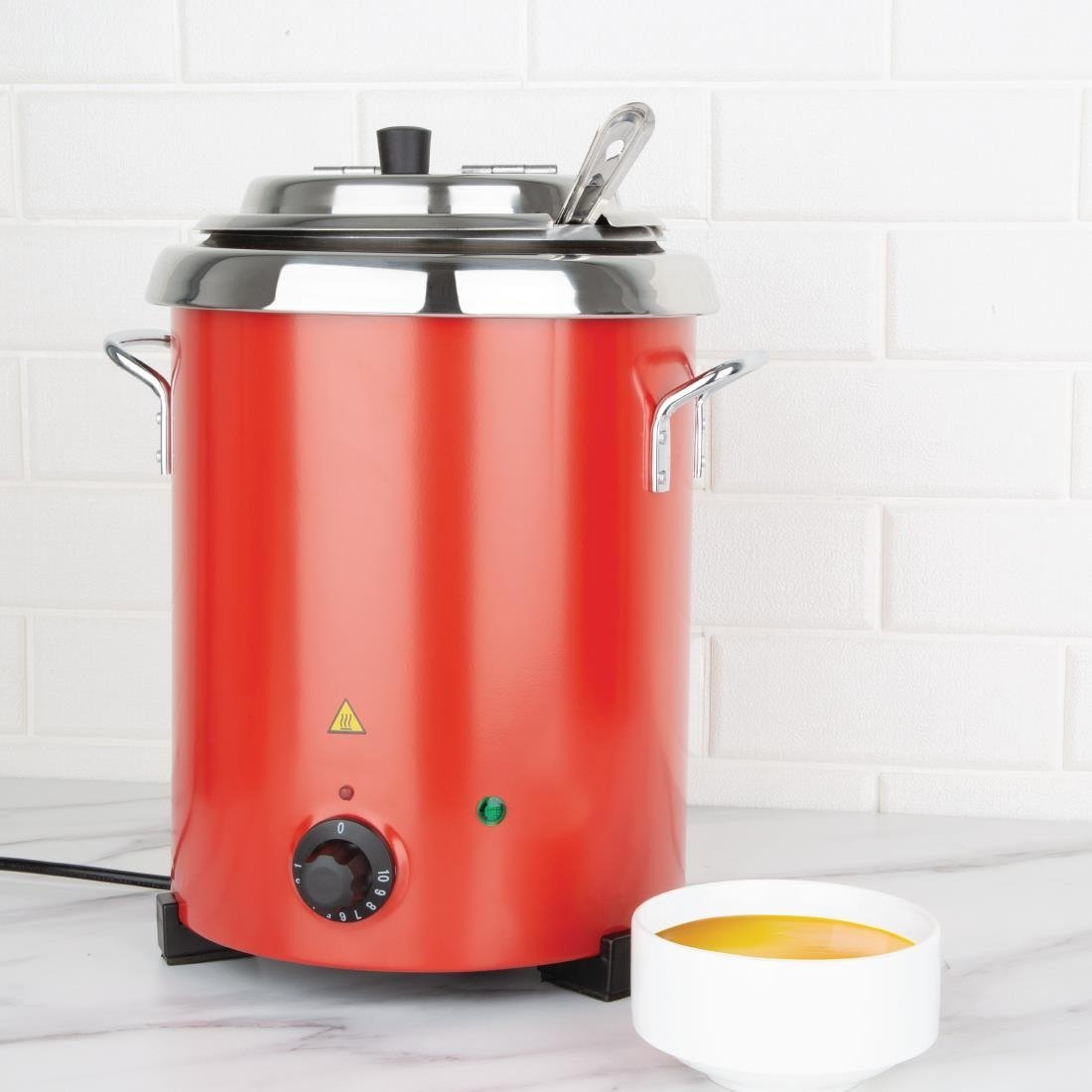Apuro Red Soup Kettle 5.7Ltr - GH227-A