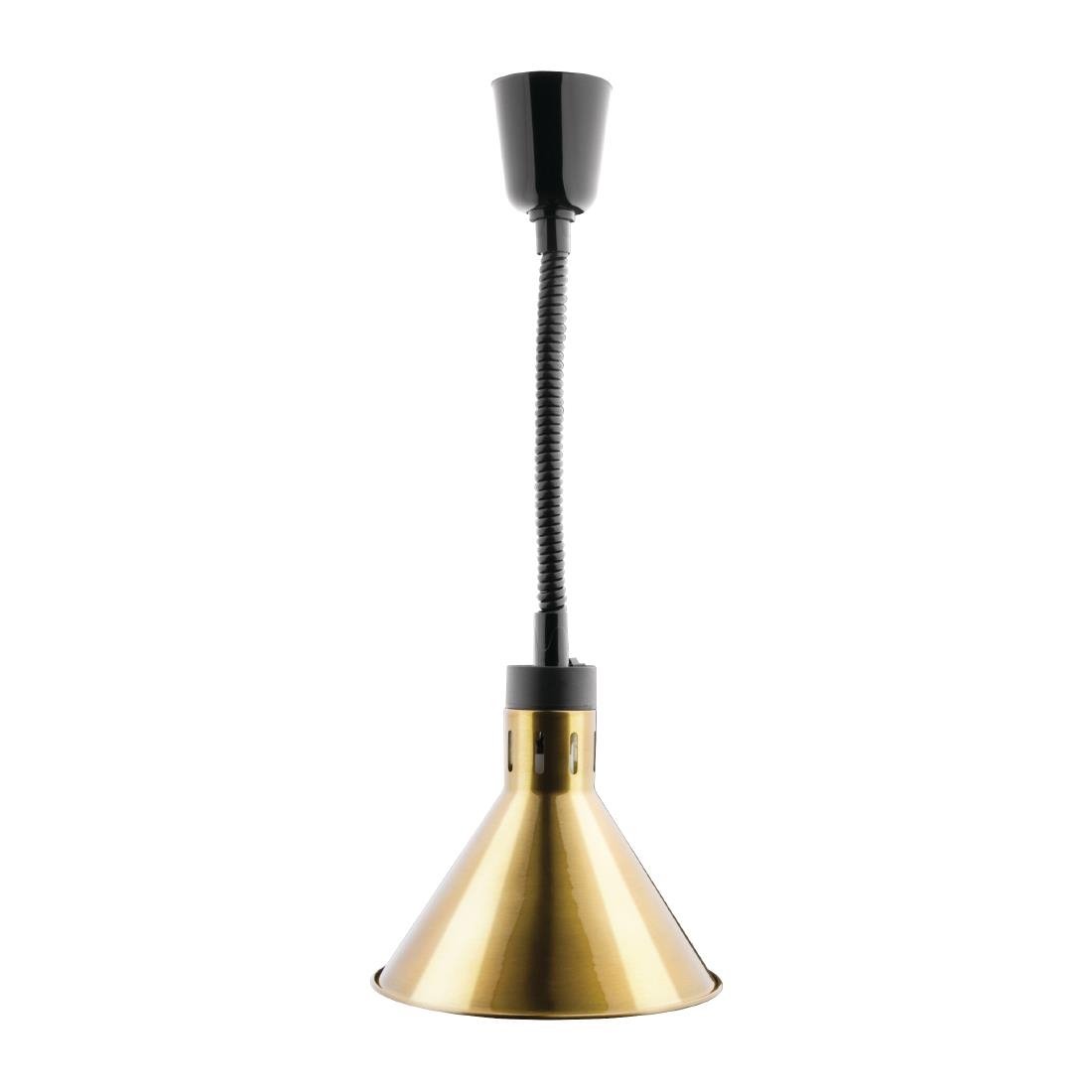 Apuro Retractable Conical Heat Lamp Shade Gold Finish - DY465-A