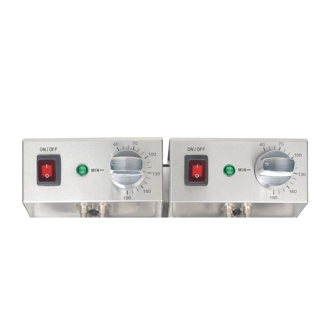 Apuro Twin Tank Twin Basket Countertop Fryer 2x 3Ltr - DB203-A