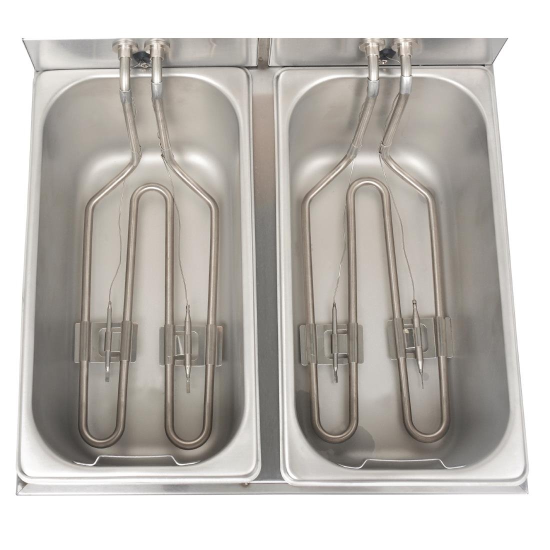 Apuro Twin Tank Twin Basket Countertop Fryer 2x 3Ltr - DB203-A