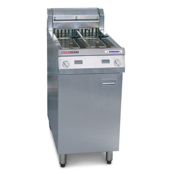 Austheat Freestanding Electric Fryer, two tanks - AF822