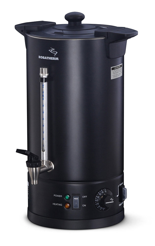 Robatherm Black Double Skinned Hot Water Urn - 10Ltr - UDB10VP
