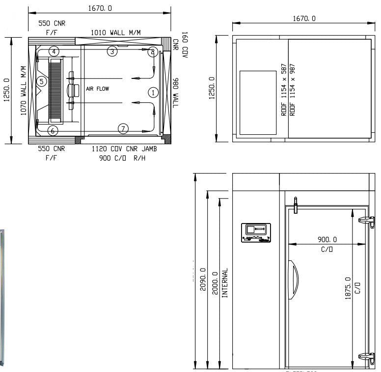 Williams Blast Chiller - 160Kg Roll In Blast Chiller Combi Trolley Compatible WMBC160C