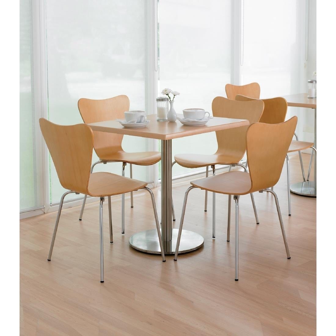 Bolero Stainless Steel Round Table Base - U552