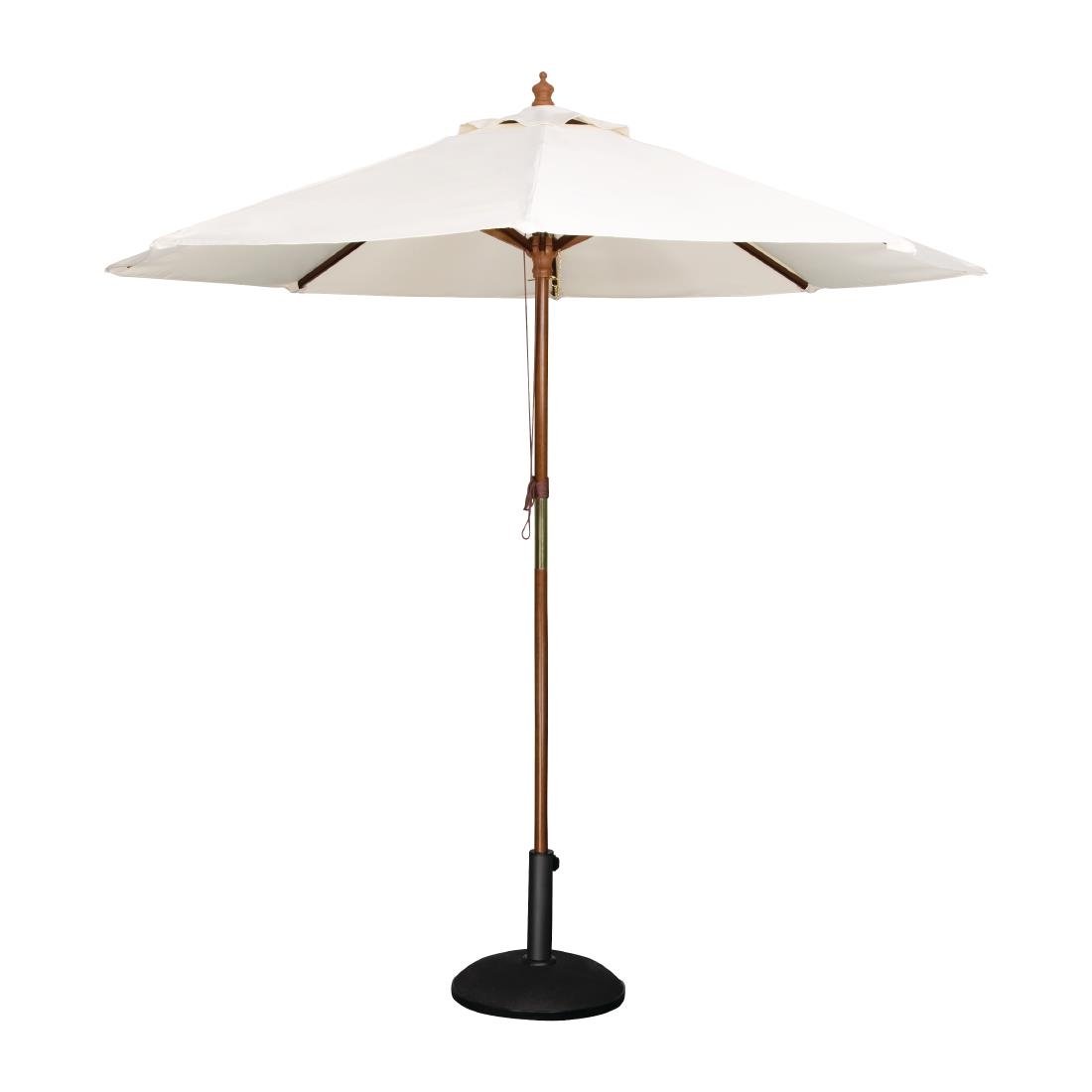 Bolero Round Outdoor Umbrella 2.5m Diameter Cream - CB513