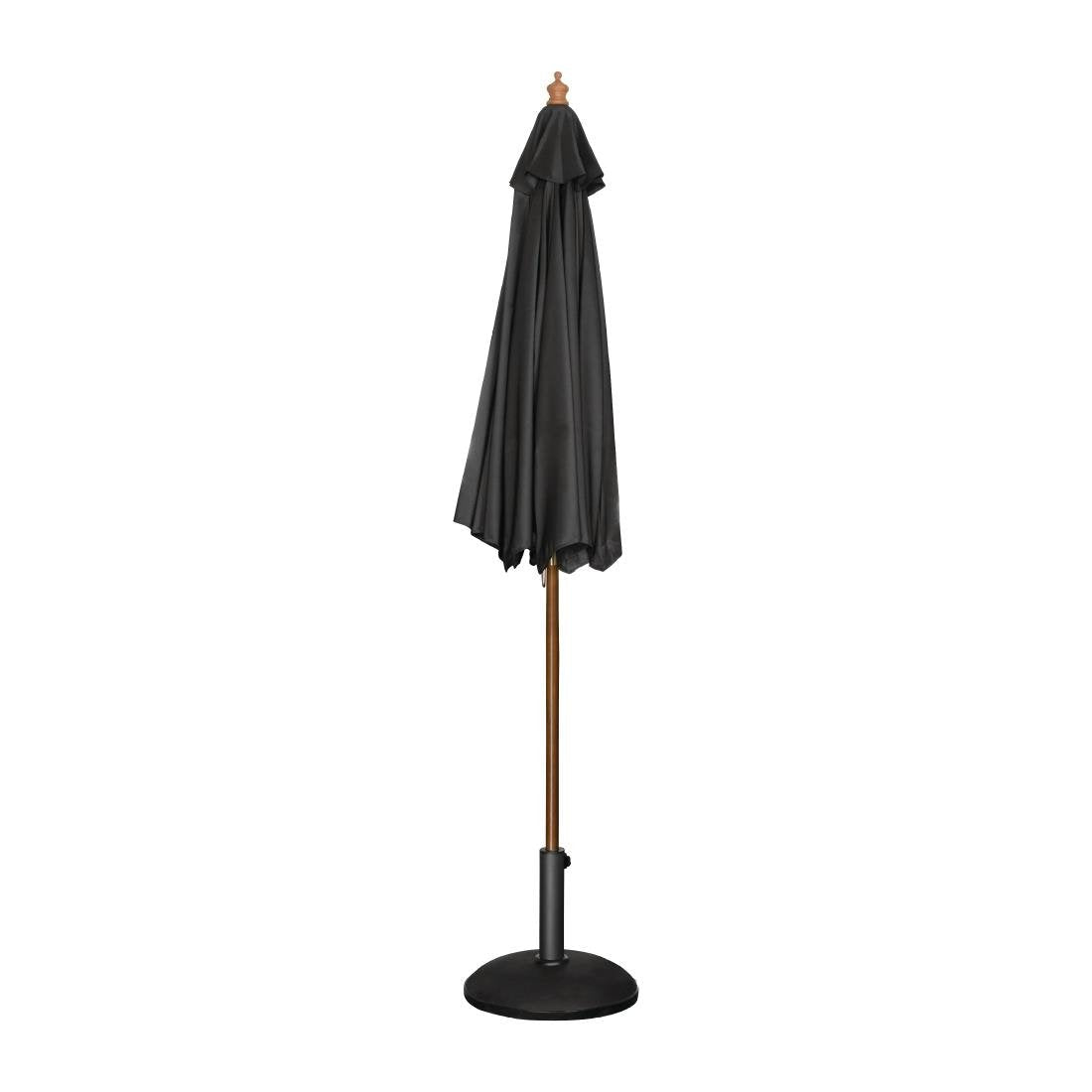 Bolero Round Outdoor Umbrella 2.5m Diameter Black - CB514