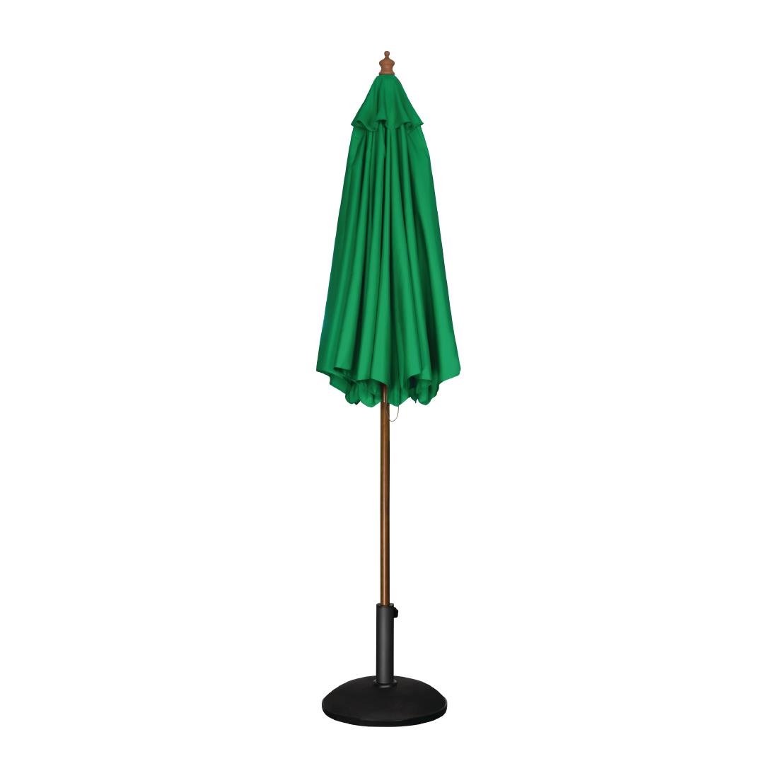 Bolero Round Outdoor Umbrella 3m Diameter Green - CB515