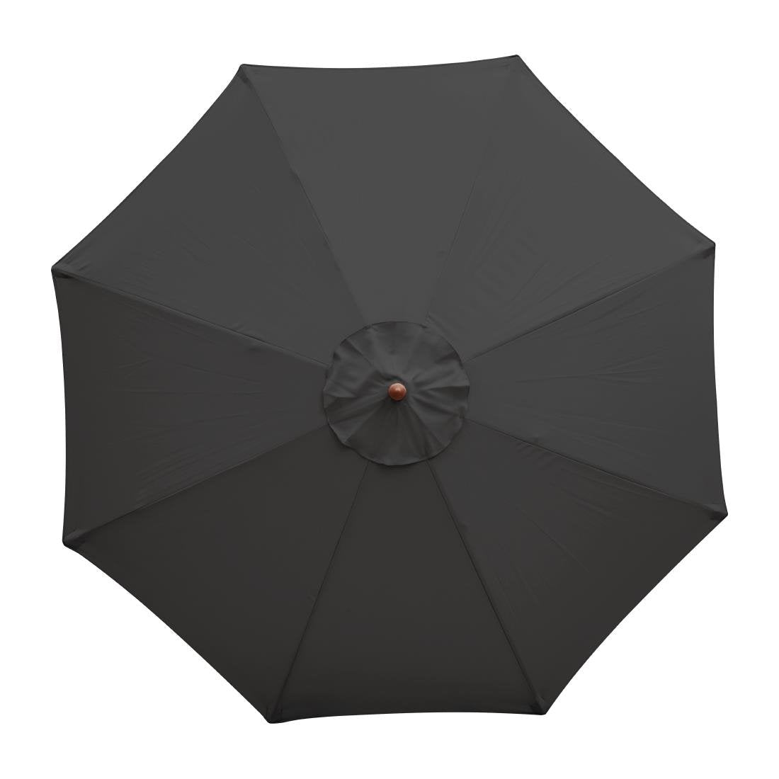 Bolero Round Outdoor Umbrella 3m Diameter Black - CB517