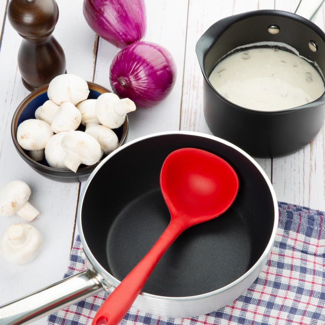 Vogue Induction Flared Non Stick Saute Pan 200mm - CB903