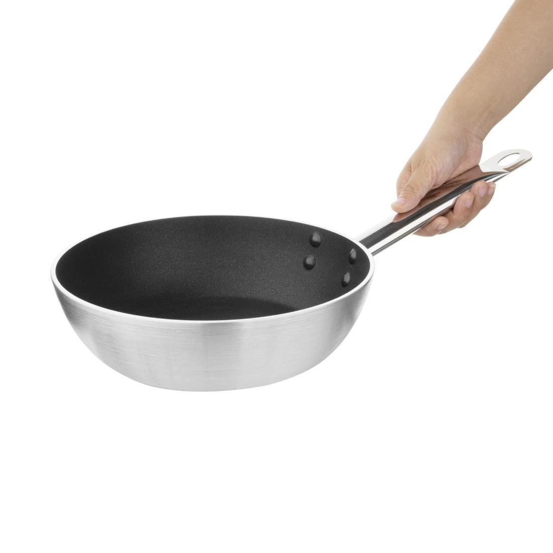 Vogue Non Stick Induction Flared Saute Pan 240mm - CB904