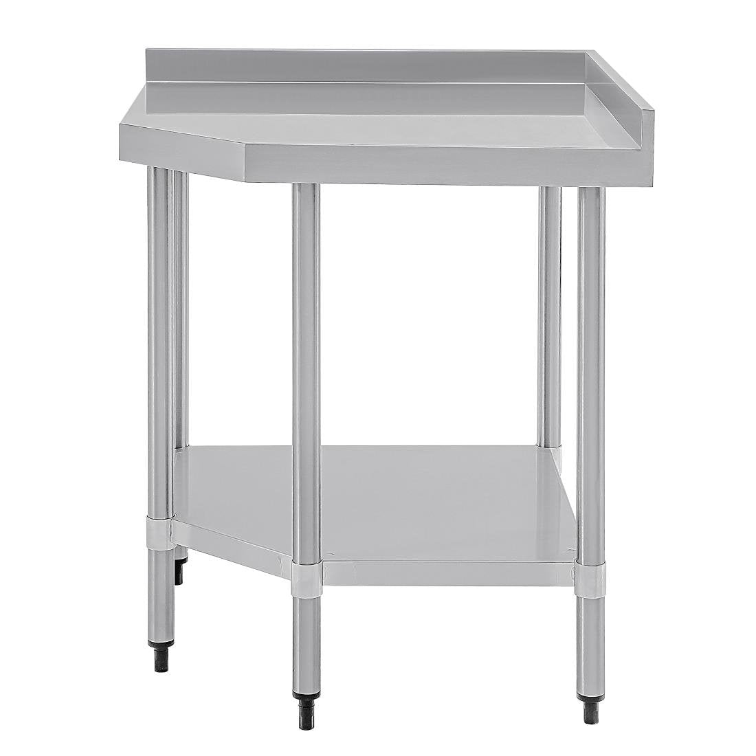 Vogue Stainless Steel Corner Table 700mm - GL278