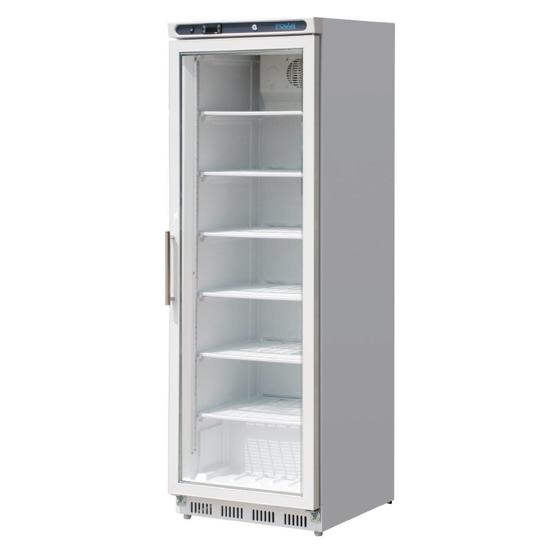 Polar C-Series Glass Door Display Freezer 365Ltr White - CB921-A