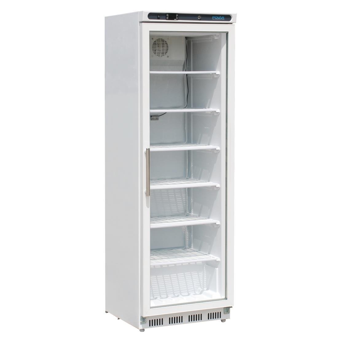 Polar C-Series Glass Door Display Freezer 365Ltr White - CB921-A