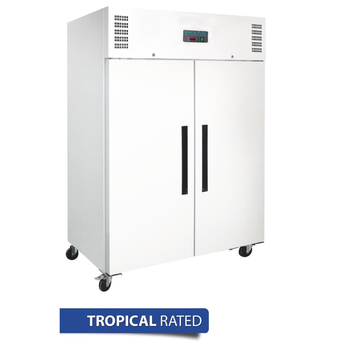 Polar G-Series 2 Door Upright Freezer White 1200Ltr - DL897-A