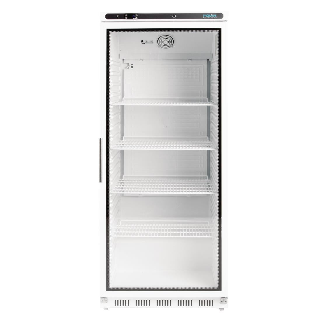Polar C-Series Upright Display Fridge White 600Ltr - CD088-A