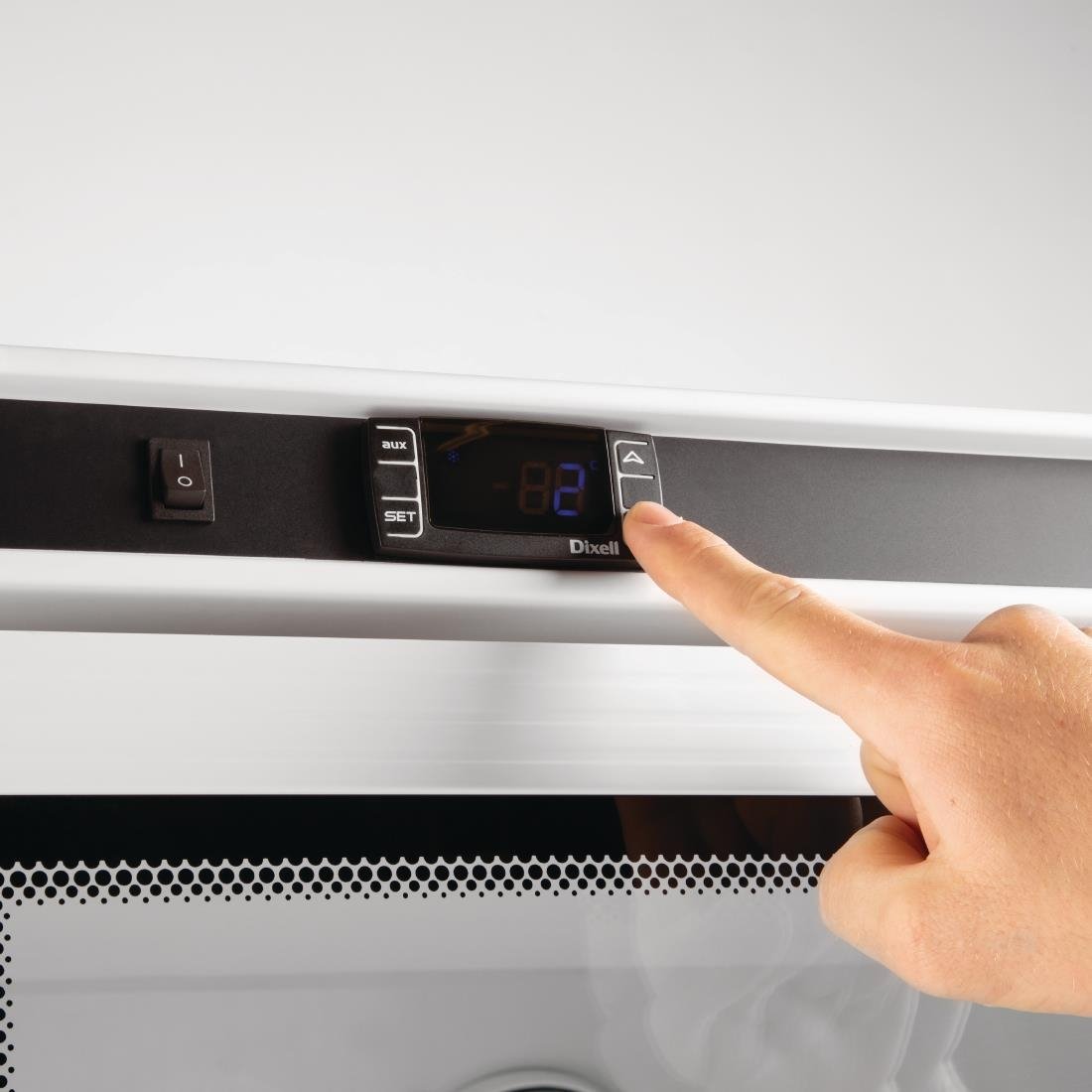 Polar C-Series Upright Display Fridge White 600Ltr - CD088-A