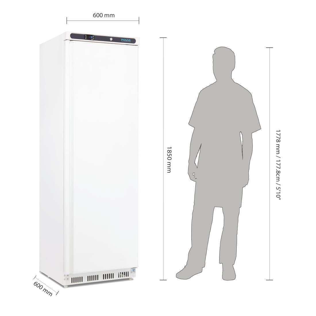Polar C-Series Upright Freezer White 365Ltr - CD613-A
