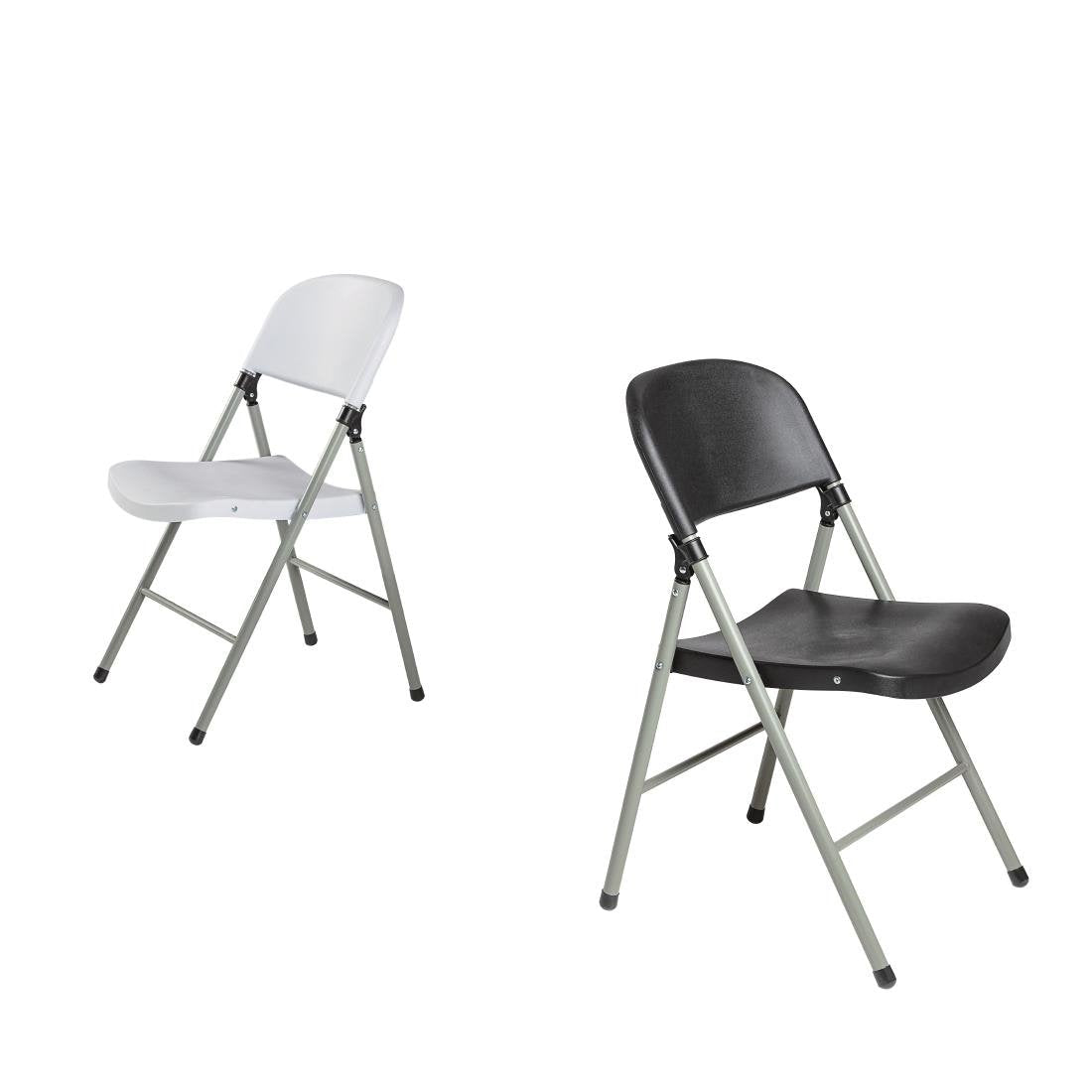 Bolero Foldaway Utility Chairs White (Pack of 2) - CE692
