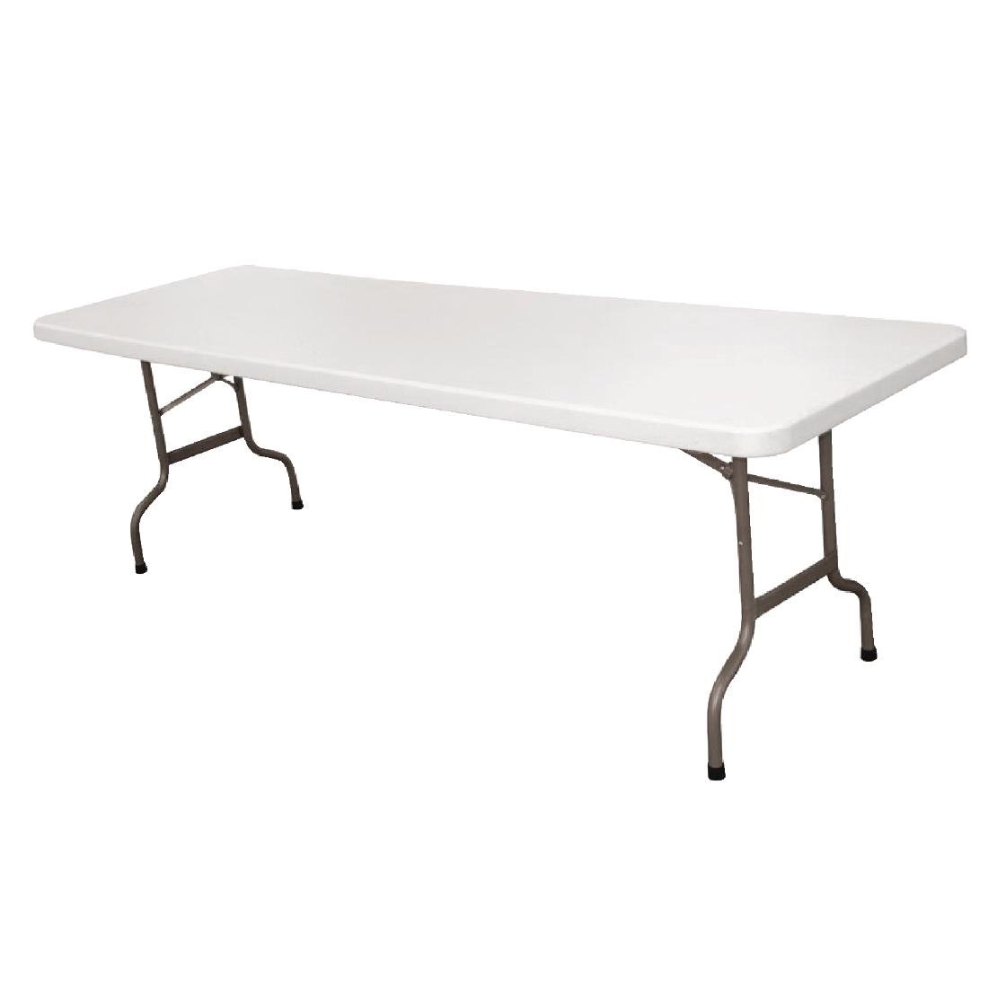 Bolero Centre Folding Table 8ft White - CF375
