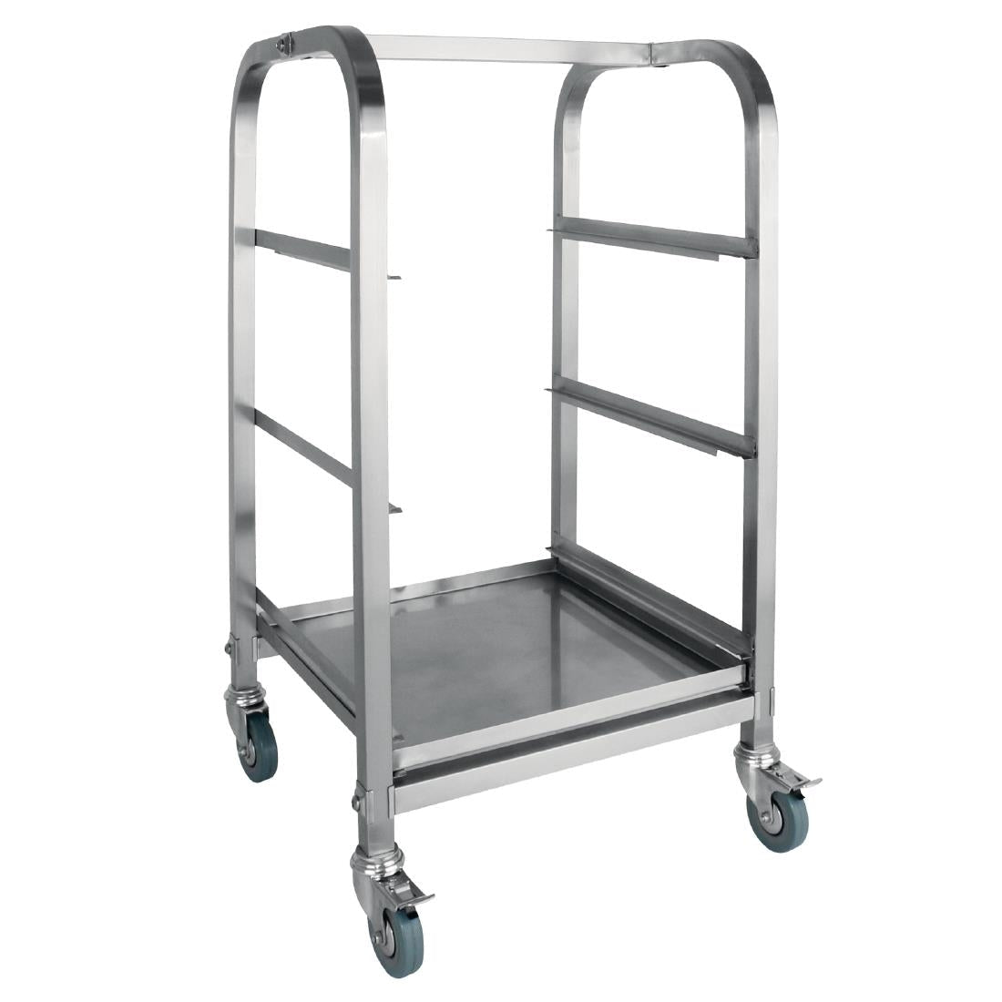 Vogue 3 Tier Glass Racking Trolley for 425mm Baskets - CL269