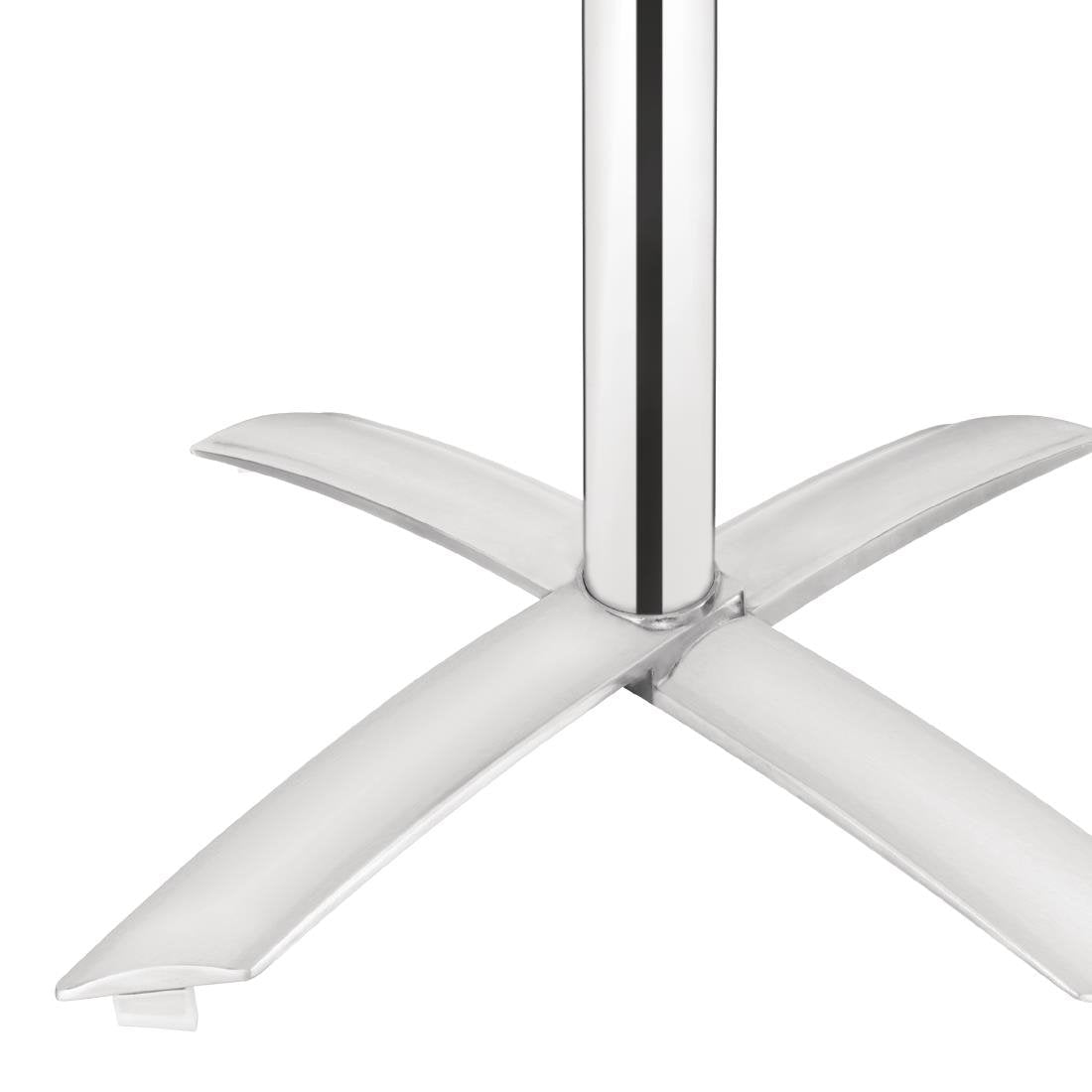 Bolero Square Flip-Top Table Stainless Steel 600mm - CG838