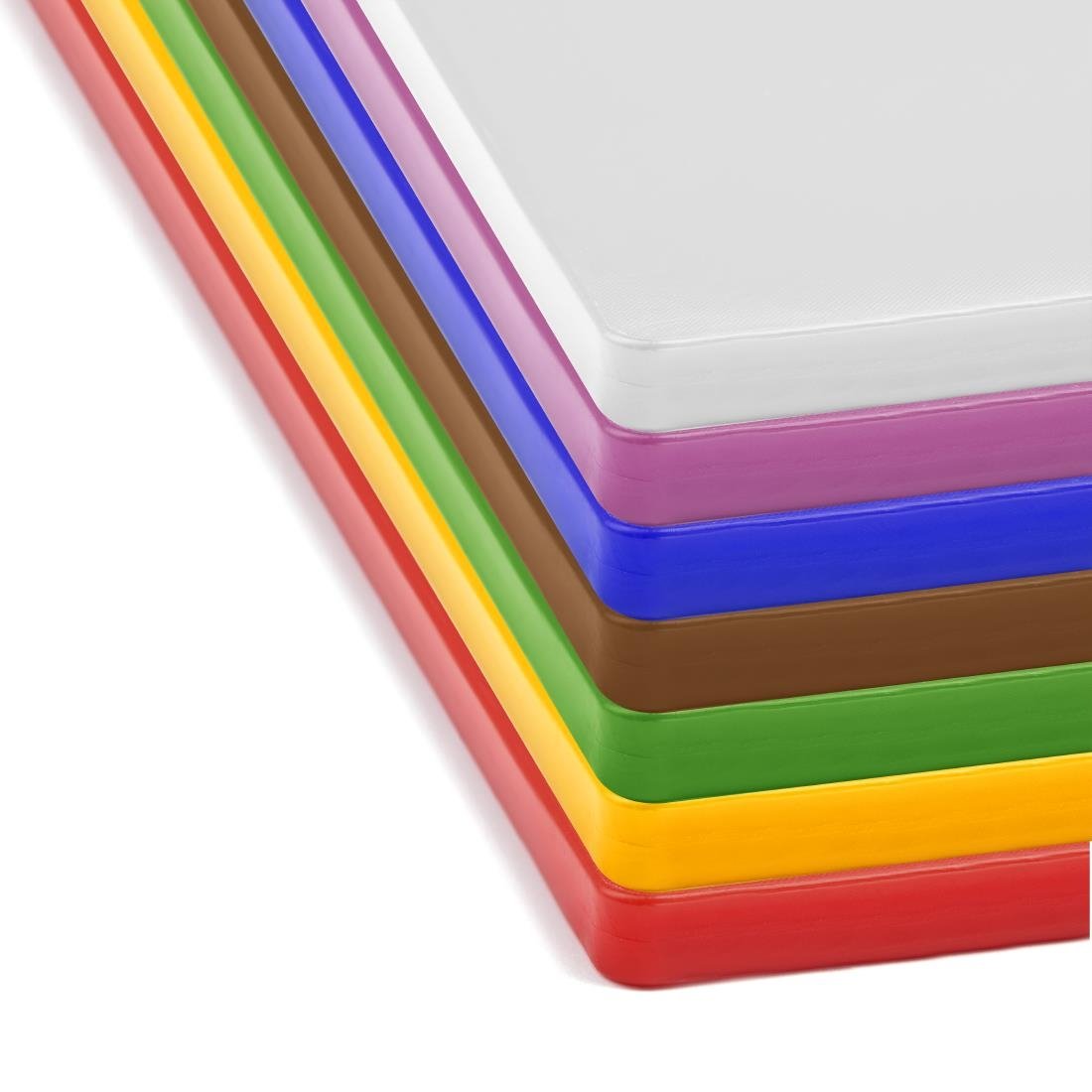 Hygiplas Low Density Set of 7 Chopping Boards - 450x300x20mm - CH044