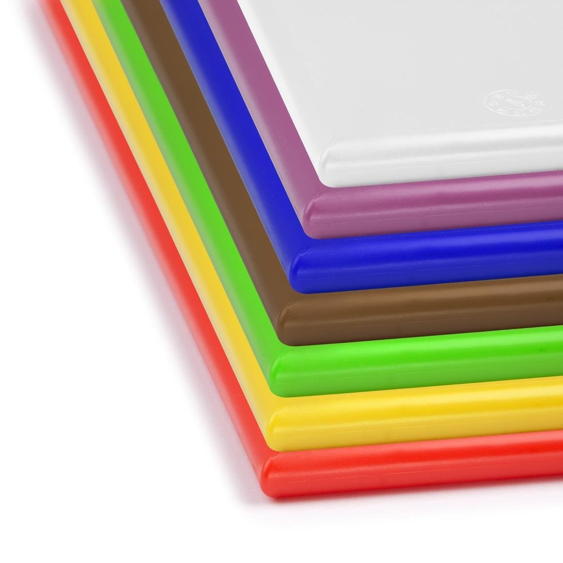 Hygiplas High Density Set of 7 Antibacterial Chopping Board Set - 450x300x10mm - CH045