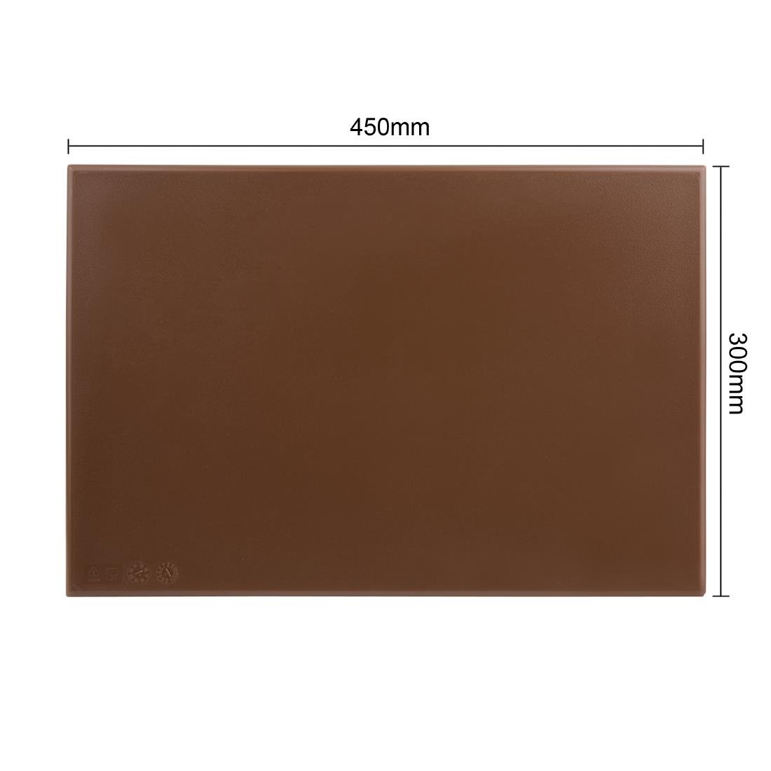 Hygiplas High Density Set of 7 Antibacterial Chopping Board Set - 450x300x10mm - CH045