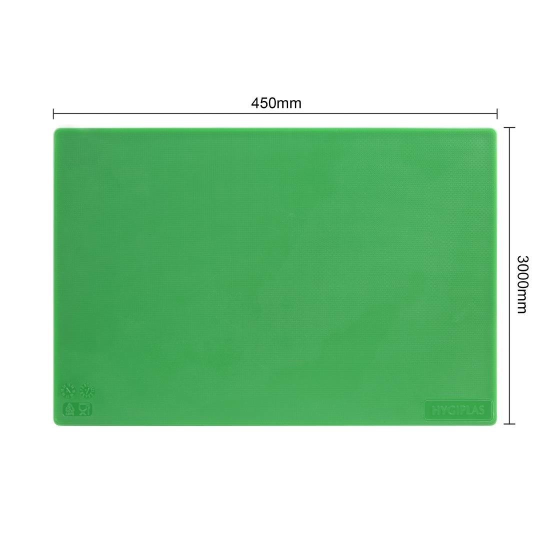 Hygiplas Low Density Set of 7 Anti-Bacterial Chopping Board Set - 450x300x10mm - CH046