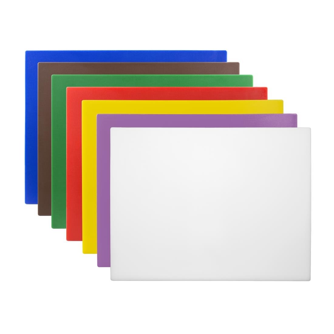 Hygiplas Low Density Set of 7 Chopping Board Set - 600x450x10mm - CH047