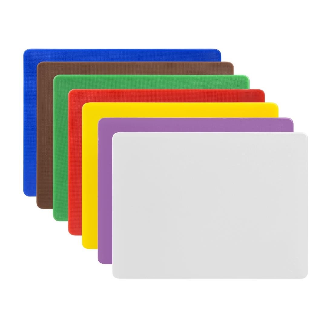 Hygiplas Low Density Set of 7 Chopping Board Set - 229x305x12mm - CH049