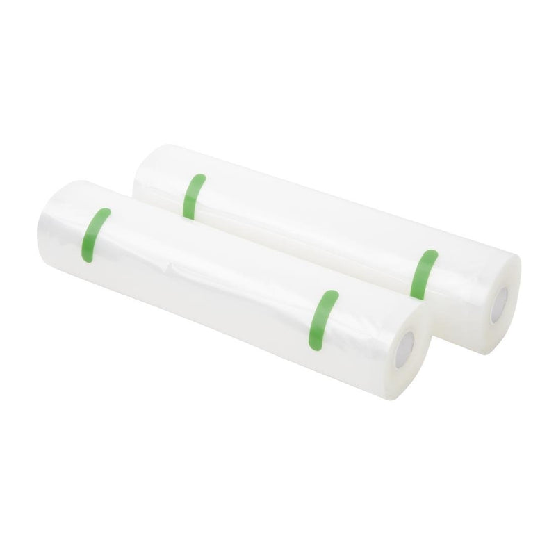 Vogue Vacuum Smooth Bag Roll 280mm Twin Pack