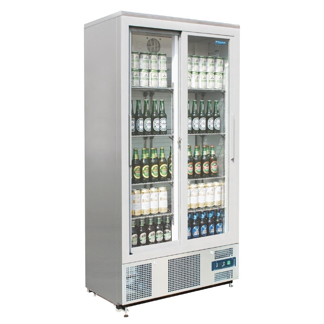 Polar G-Series Sliding Door Upright Bar Fridge 490Ltr - CK478-A