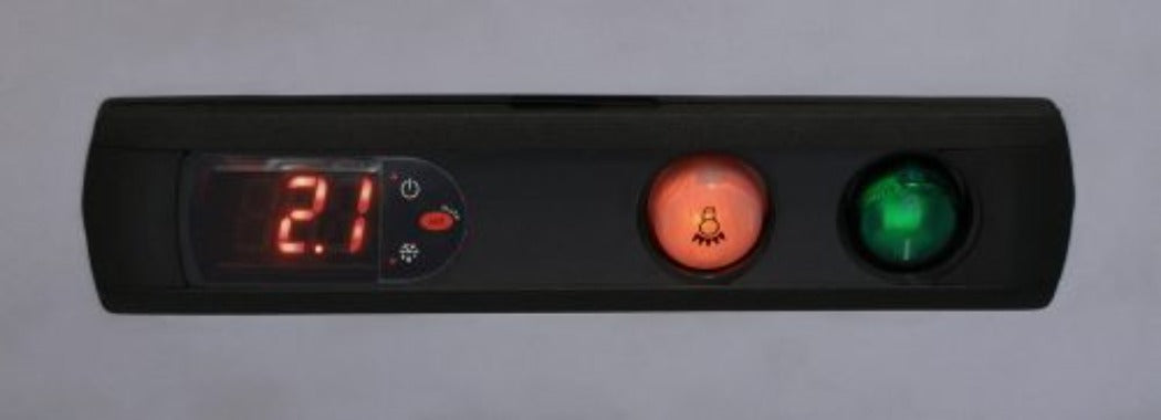 Roband Square Glass Refrigerated Display Bar, 12 pans - SRX26RD