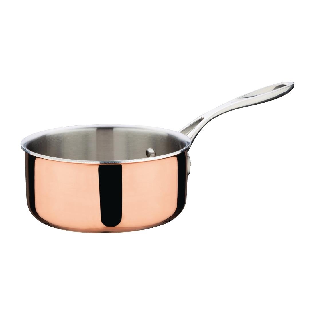 Vogue Tri Wall Copper Saucepan 160mm - CT998