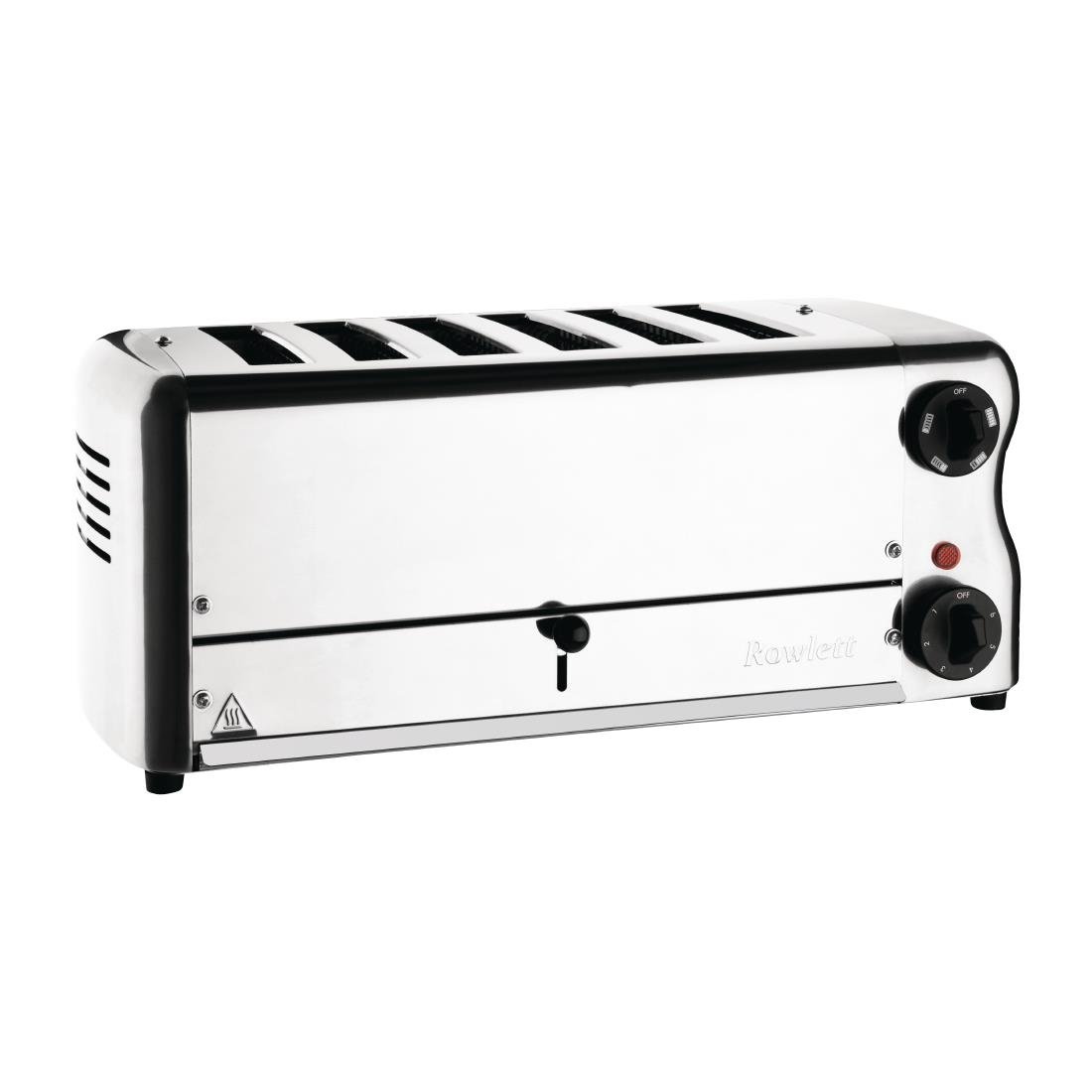 Rowlett Esprit 6 Slot Toaster Chrome with Elements & Sandwich Cage - CH185-A