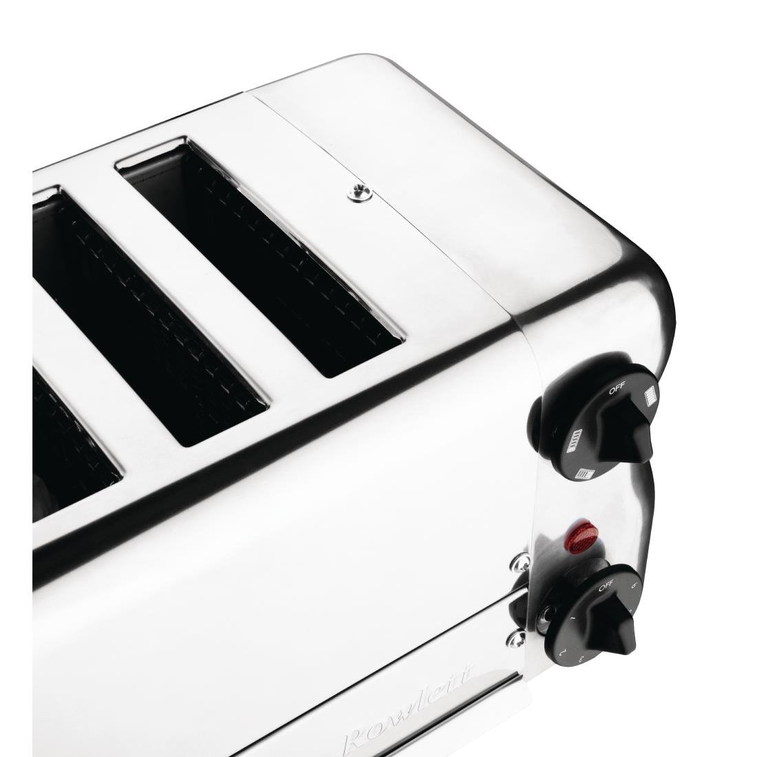 Rowlett Esprit 6 Slot Toaster Chrome with Elements & Sandwich Cage - CH185-A