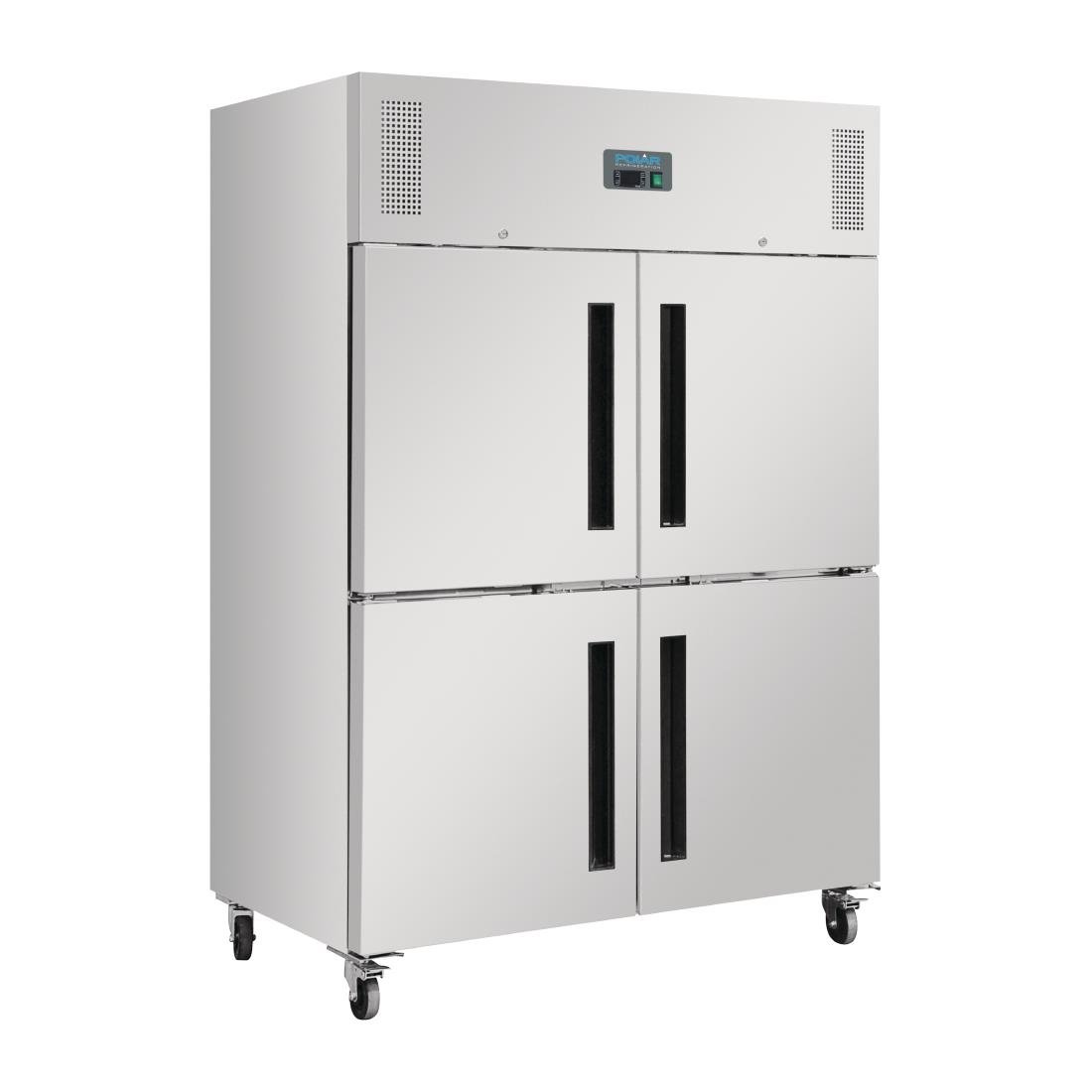 Polar G-Series 2 Stable Door Upright Fridge Stainless Steel - DL709-A