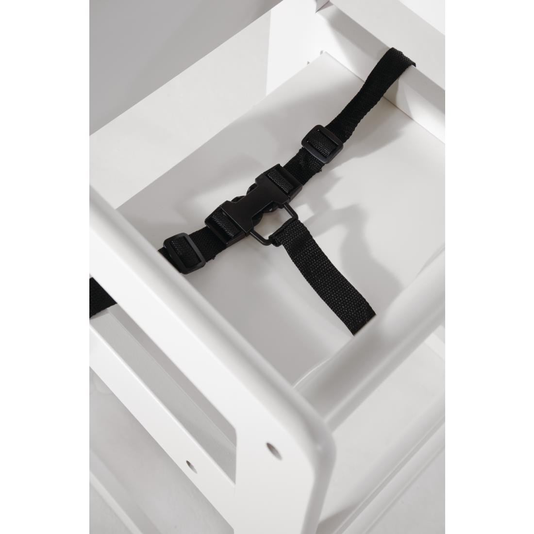 Bolero Wooden High Chair Antique White Finish - DL833