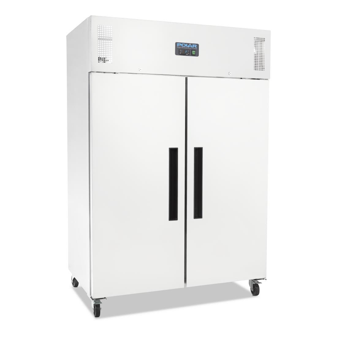 Polar G-Series 2 Door Upright Fridge White 1200Ltr - DL898-A